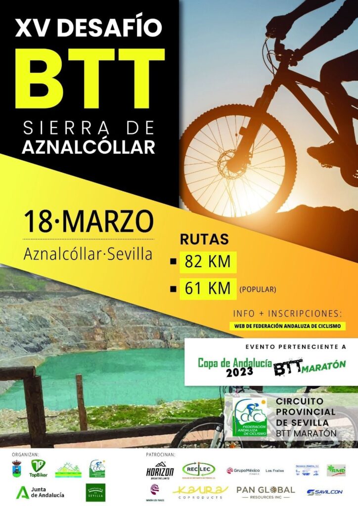 Aznalcóllar recibe la Copa Andalucía BTT Maratón 2023